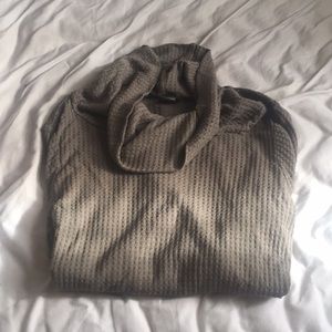 Paper Crane Cowl Neck Olive Green Sweater in S